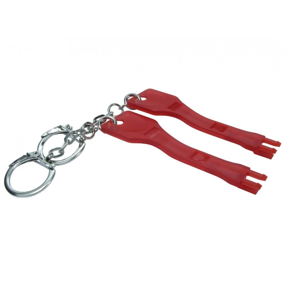 RJ45 Port Blocker 2 Keys Red