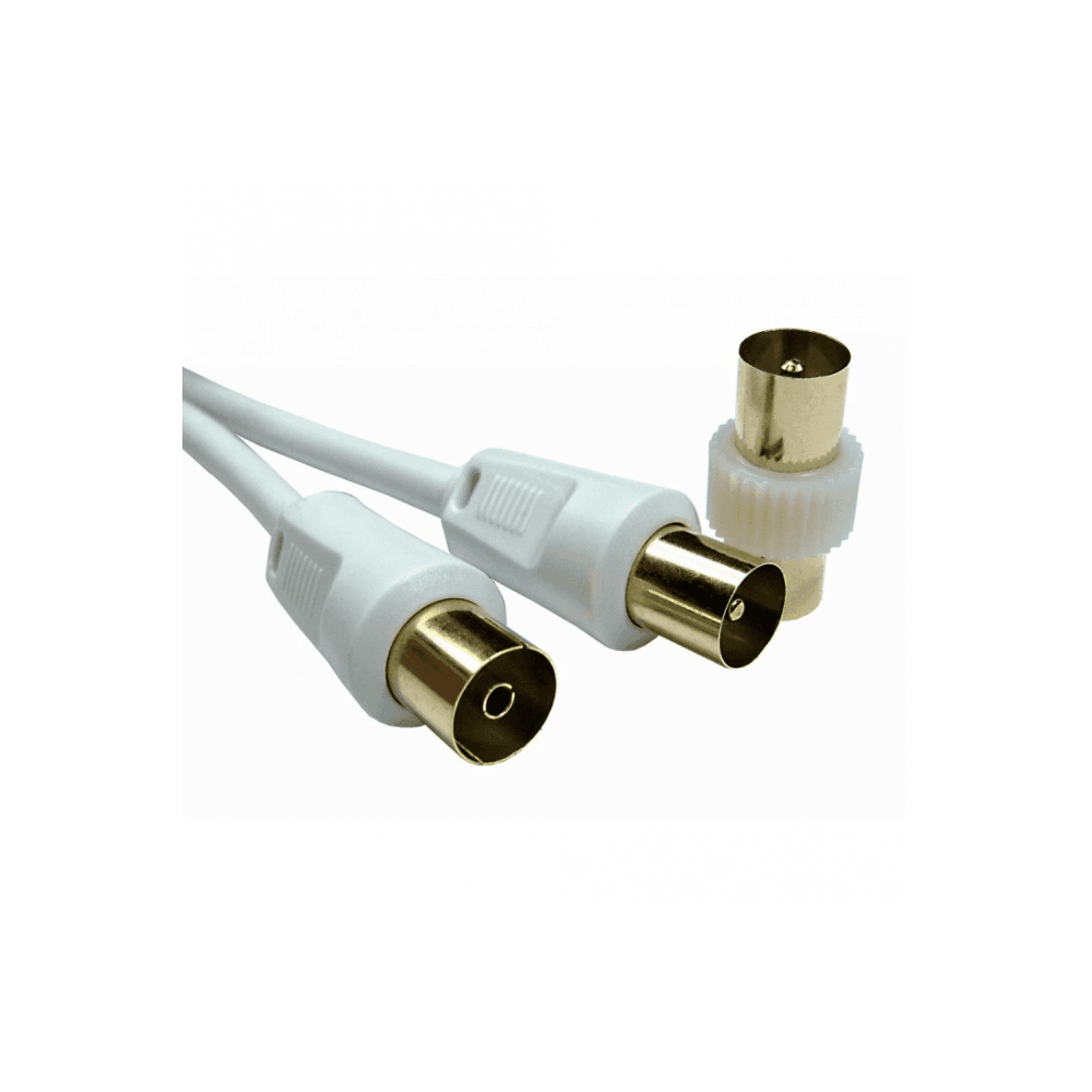 Standard TV Aerial Coax Cable - Black/White | Wrekin AV