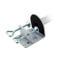 Lindy 450mm Desk Clamp Pole Silver