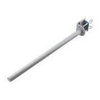 Lindy 450mm Desk Clamp Pole Silver