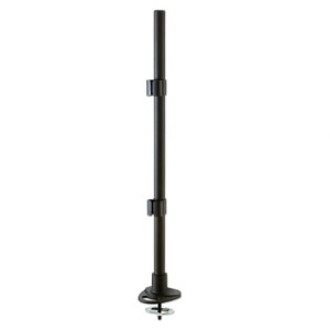 Lindy 700mm Pole with Desk Clamp and Cable Grommet Black