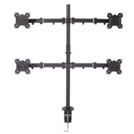 Lindy Quad Display Bracket with Pole and Desk Clamp