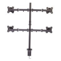 Lindy Quad Display Bracket with Pole and Desk Clamp