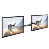 Lindy Monitor Mounts Dual Adjustable LCD Arms 12kg Black
