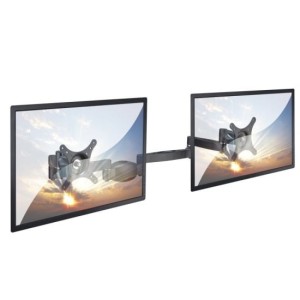 Lindy Dual Adjustable LCD Arms Black