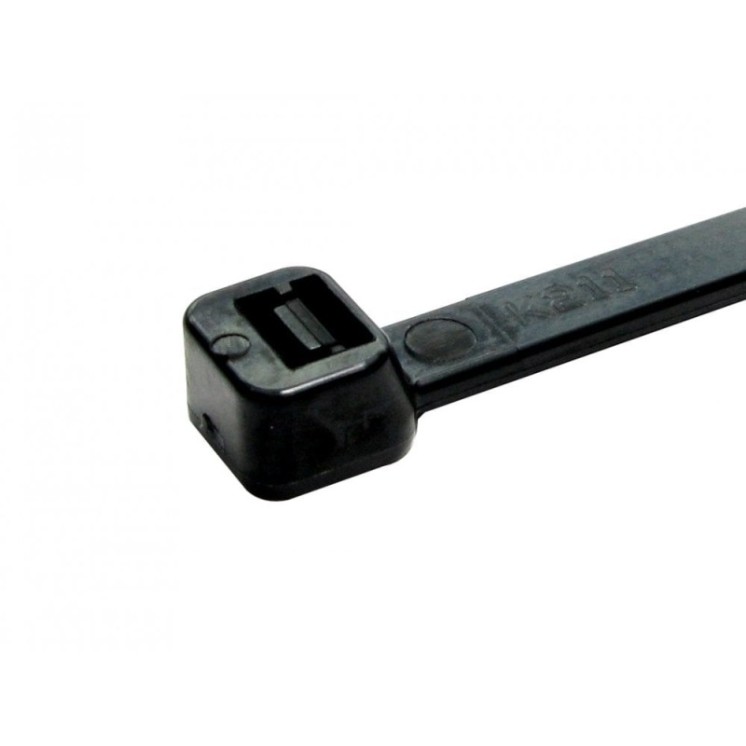 100mm X 2.5mm Black Cable Ties - PK 100
