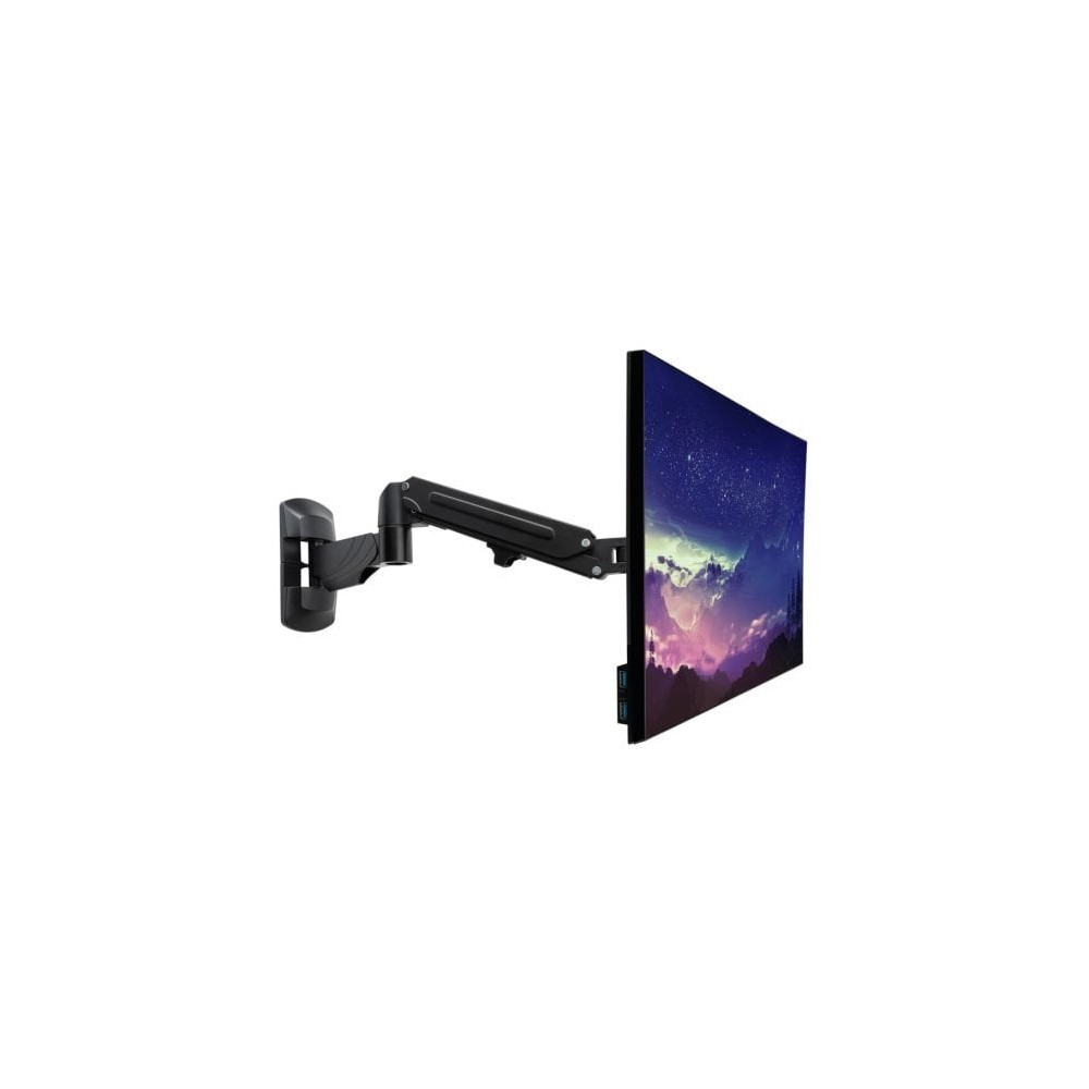 Lindy Wall Mounted Single Gas Arm Display Mount - Black