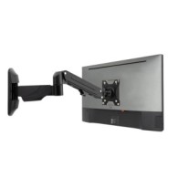 Lindy Wall Mounted Single Gas Arm Display Mount - Black