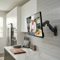 Lindy Wall Mounted Single Gas Arm Display Mount - Black