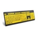 USB Large Print Keyboard featuring high-visibility keys and bold lettering