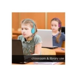 12‑Pack Classroom Headphones | Durable Wired On‑Ear Headsets
