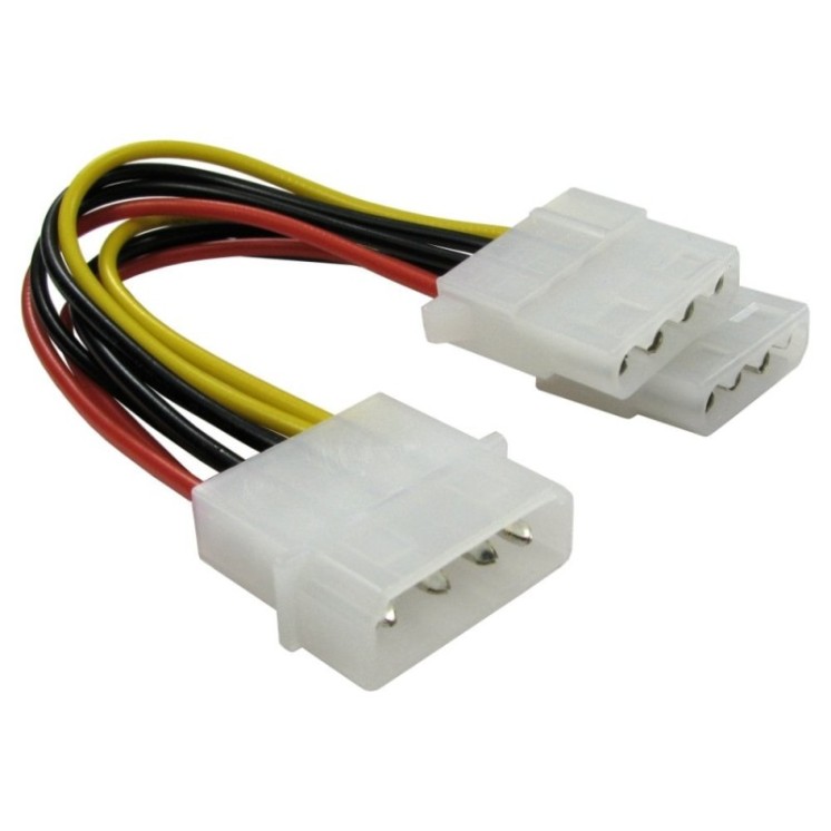Molex to Two Molex Power Splitter Cable