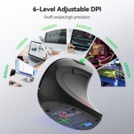 TECKNET Ergonomic Vertical Wireless Mouse 4800 DPI