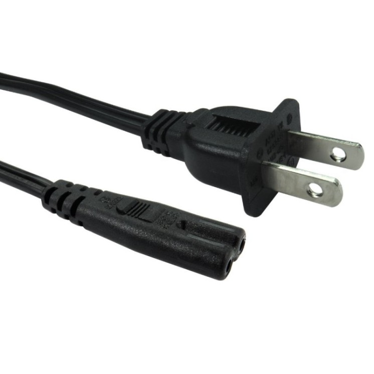 2m US Plug to C7 Mains Lead