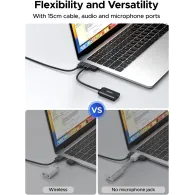 UGREEN USB Sound Card USB 2.0 to 3.5mm Audio Adapter