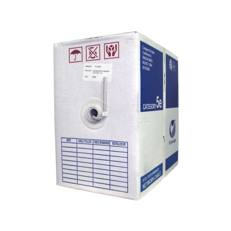305m Grey Cat5e UTP Reel - Stranded Core