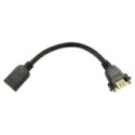 0.2m High Speed with Ethernet HDMI Stub F-F
