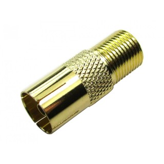 F Type (female) to TV Aerial (female) Adapter
