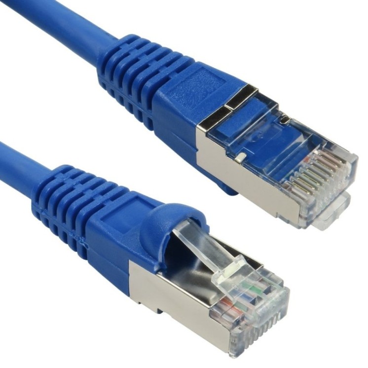 0.25m Cat6A Patch Cable - Blue
