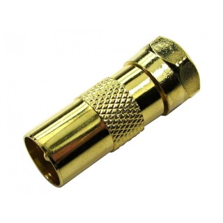 F Type (male) to TV Aerial (male) Adapter