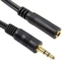 1.5m 3.5mm Stereo Extension Cable - Black