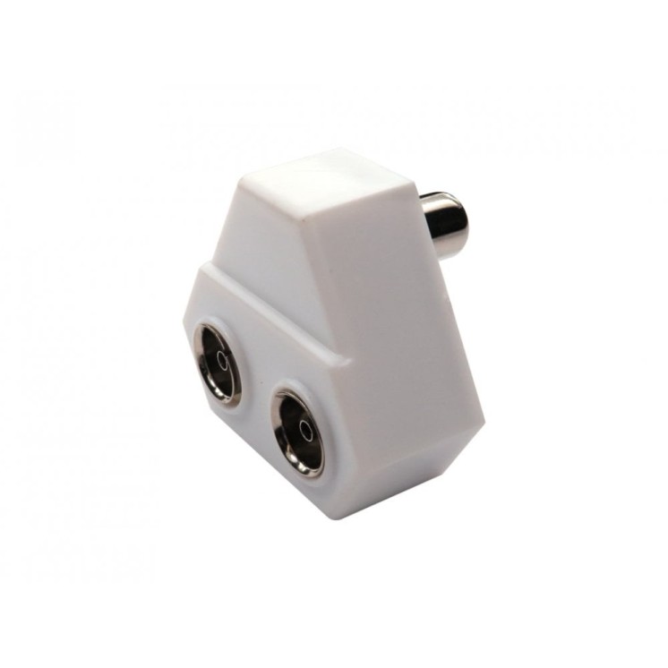 TV Coax 2 Port Splitter