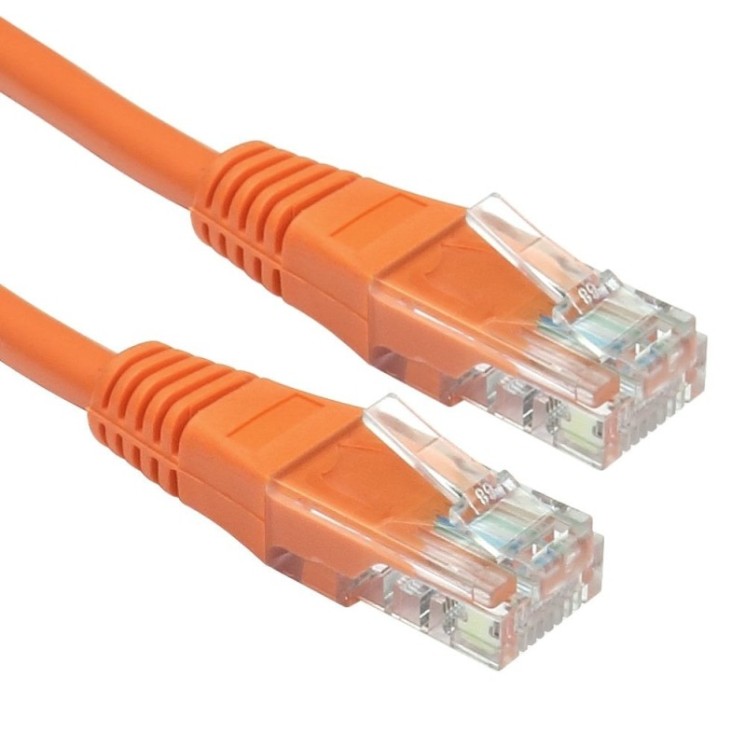 0.25m Cat5e Patch Cable - Orange