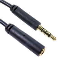 2m 3.5mm TRRS Male to Female Extension Cable