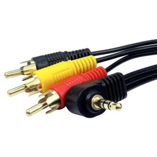 2m 3.5mm Jack to Three RCA Cable
