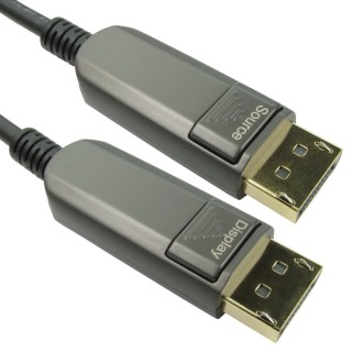10m Armoured DisplayPort 1.4 Active Optical Cable