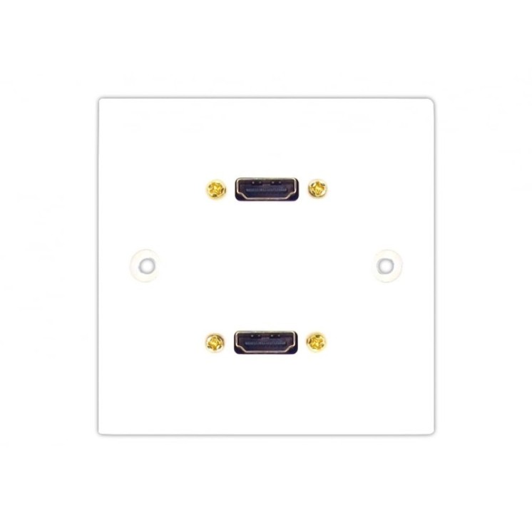 Dual Twin HDMI Faceplate - 10m