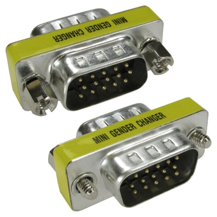 HD15 (M) to HD15 (M) Slimline Gender Changer