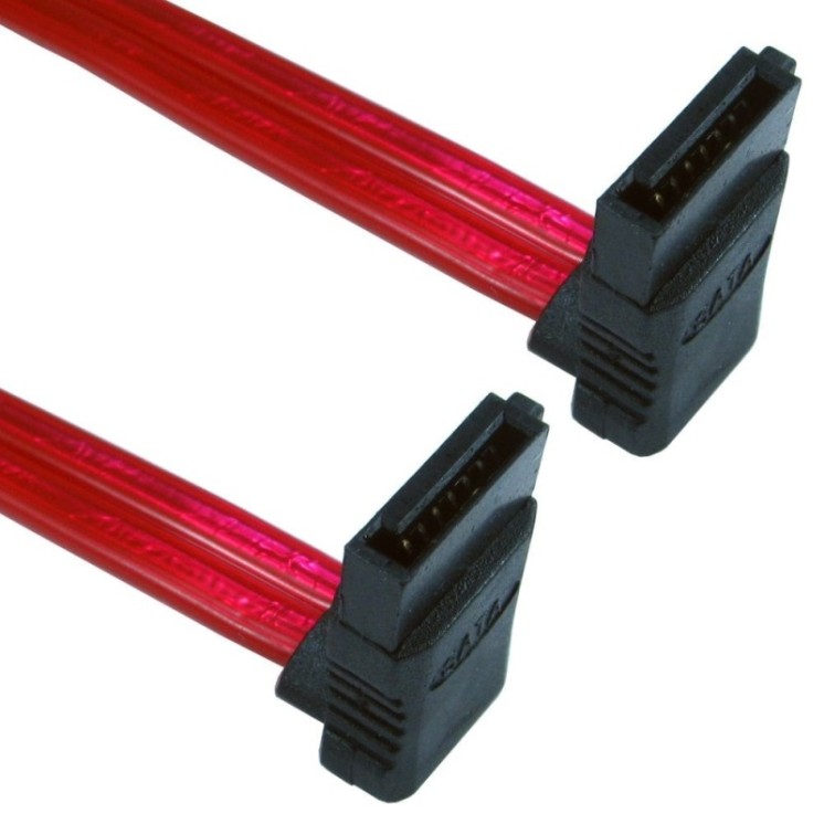 0.45m SATA v2 Data Cable - Right Angled