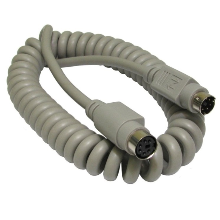 2Mtr Coiled PS/2 Extension Cable