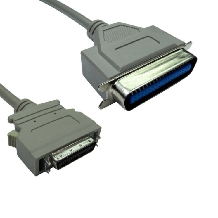 1m SCSI 1-2 Half Pitch 50 (M) to 50 Pin Centronic (M) Cable