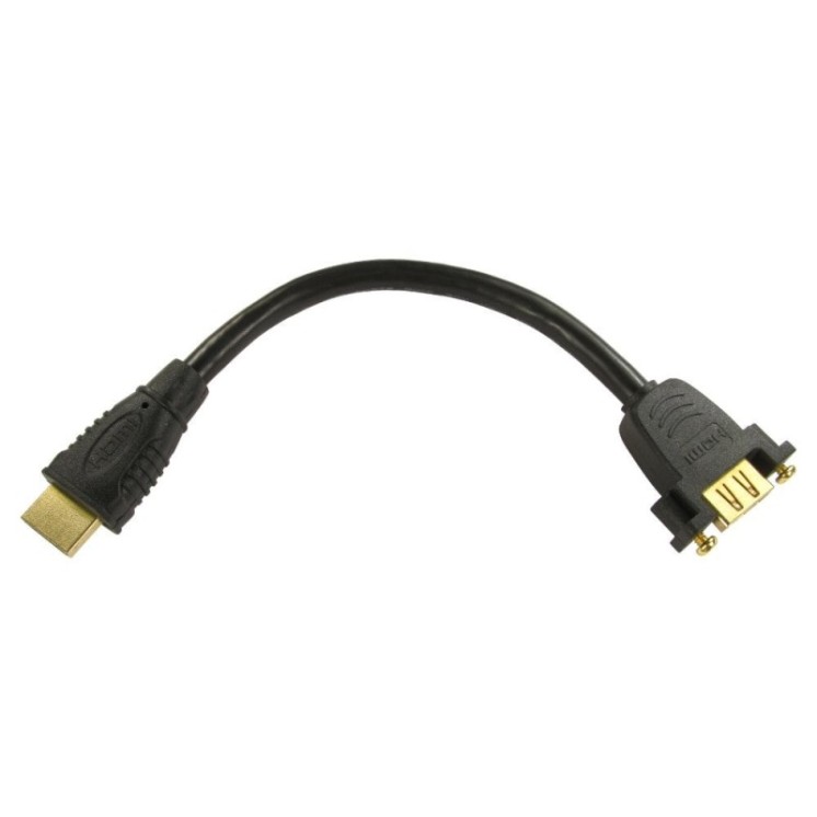 High Speed with Ethernet HDMI Stub M-F