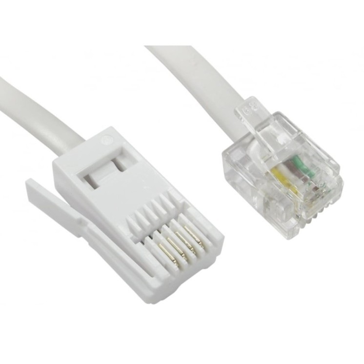 3m Crossover RJ11 (M) to BT (M) Cable