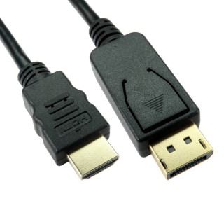 2m DisplayPort (M) to HDMI (M) Cable