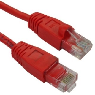 0.5m Snagless Cat5e Patch Cable - Red