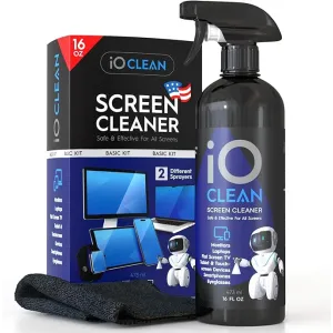 Professional Screen Cleaner Kit (473ml) | Streak-Free & Safe