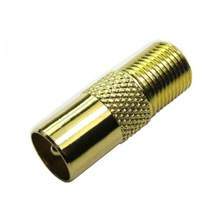 F Type (female) to TV Aerial (male) Adapter