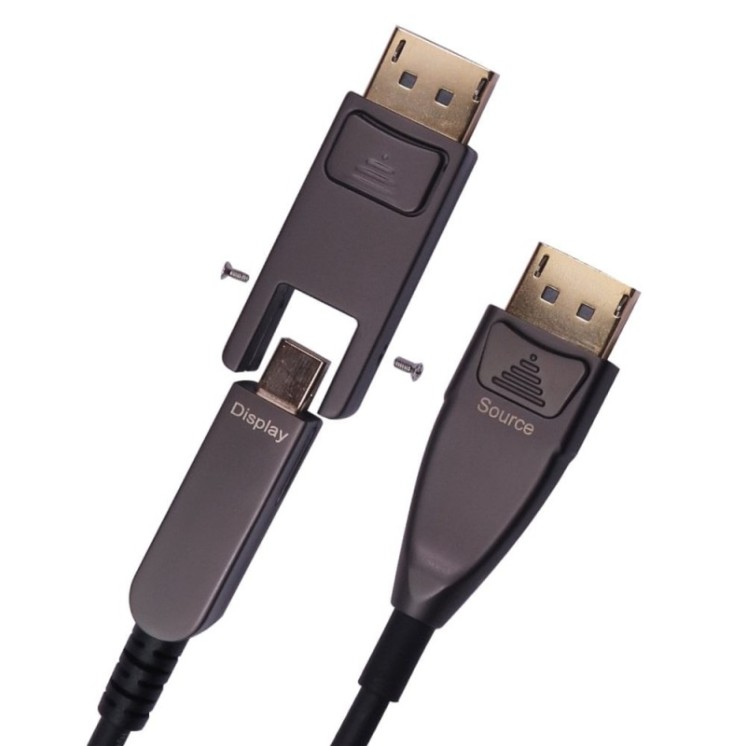 50m Active Optical DisplayPort Cable - Removable Head