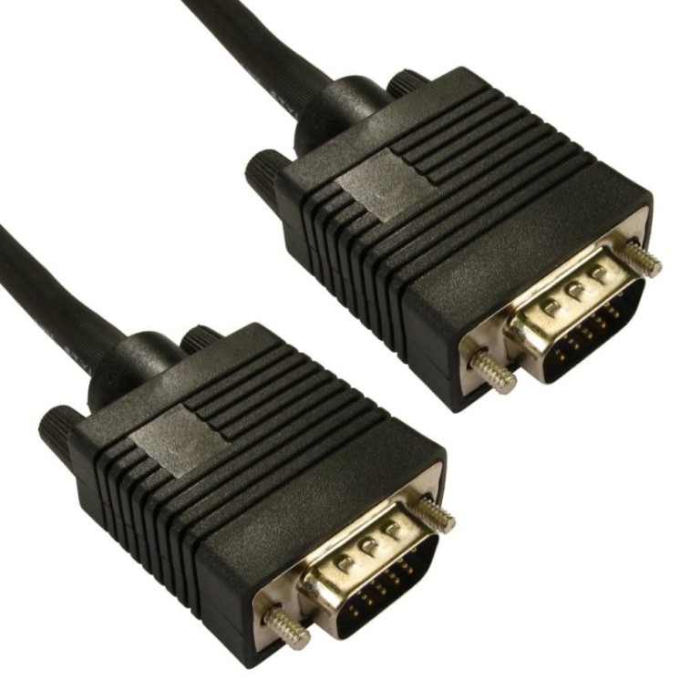 10m SVGA Male to Male Cable - Black