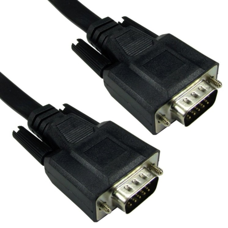 5m SVGA Male to Male Cable - Flat