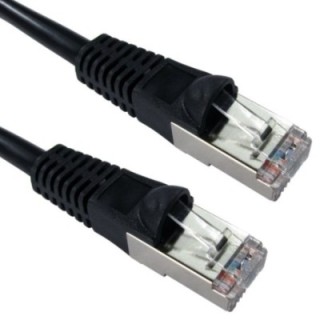 10m Shielded Cat5e Patch Cable - Black