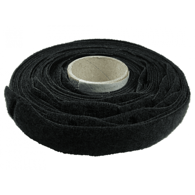 300mm X 17mm Black Velcro Cable Ties - 25 Pack