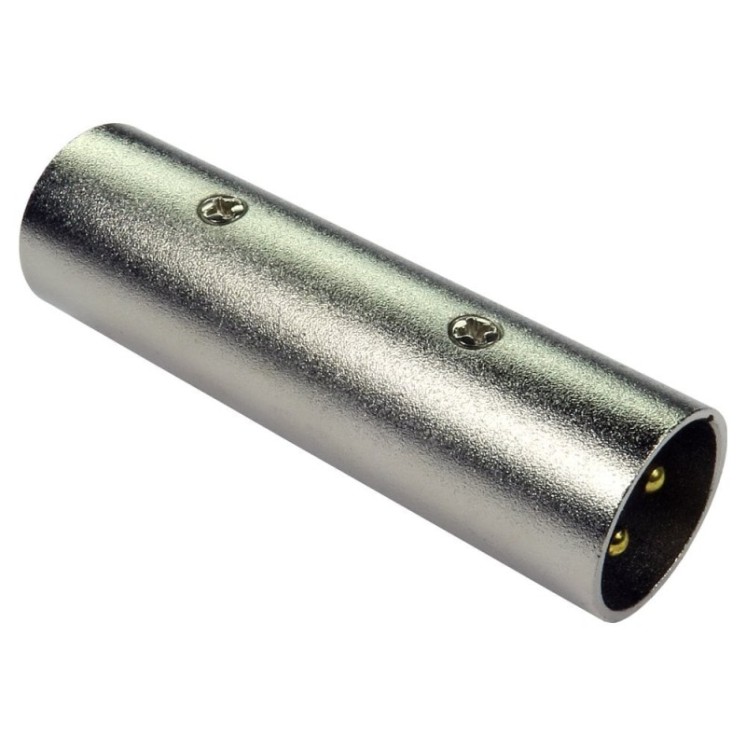 XLR (M) to XLR (M) Adapter - Gold Pins