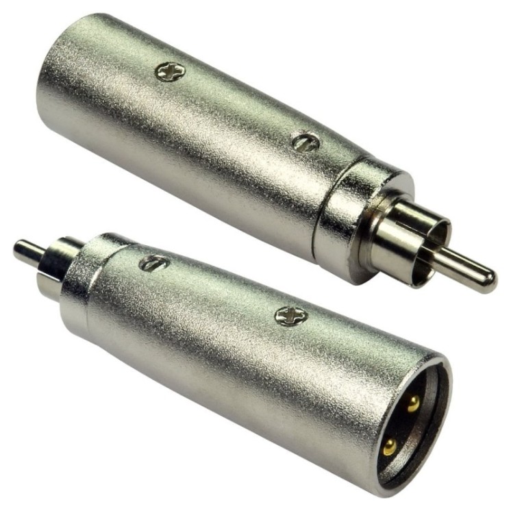 RCA (M) to XLR (M) Adapter