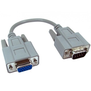 D9 (M) to HD15 (F) VGA Leaded Adapter