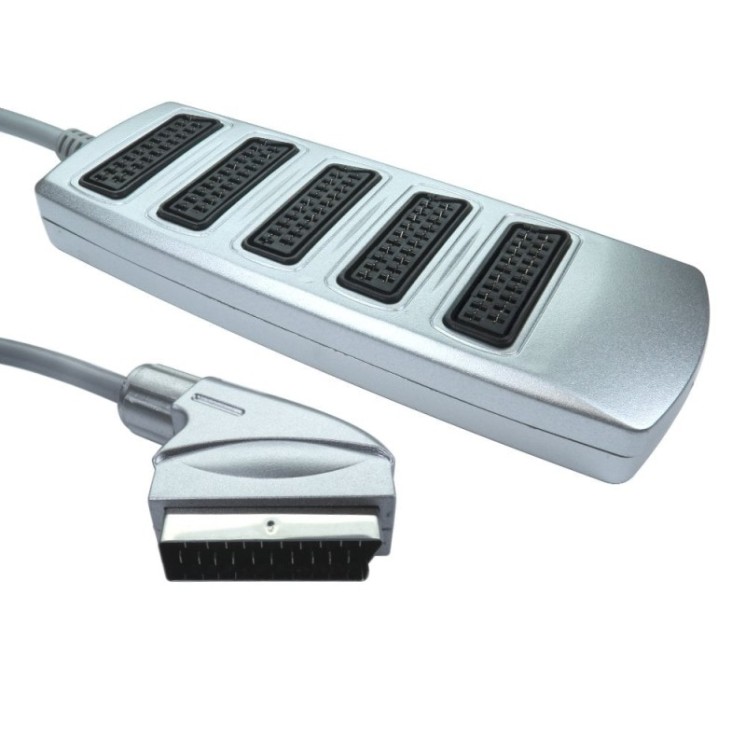 5 Way SCART Splitter Box